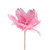 Glittered Feather Poinsettia Artificial Christmas Pick - 13.75" - Pink - IMAGE 1