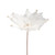 Beaded Feather Poinsettia Artificial Christmas Pick - 13.75" - White - IMAGE 1