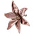 Glittered Flower Christmas Clip-on Ornament - 6" - Plum Purple - IMAGE 4
