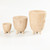 Footed Pot Standing Planter - 12" - Beige - Large - IMAGE 3