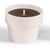 Terra Cotta Potted Candle - 4" - White - IMAGE 1