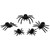 Clip-on Tarantula Spiders Halloween Decorations - 9.5" - Set of 5