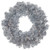 Pre-Lit Artificial Tinsel Christmas Wreath - 24" - Silver - Clear Lights - IMAGE 2
