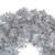 Pre-Lit Artificial Tinsel Christmas Wreath - 24" - Silver - Clear Lights - IMAGE 5