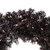 Pre-Lit Artificial Halloween Tinsel Wreath - 24" - Black - Clear Lights - IMAGE 6