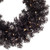 Pre-Lit Artificial Halloween Tinsel Wreath - 24" - Black - Clear Lights