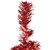 Pre-Lit Artificial Tinsel Christmas Tree - 7' - Red - Clear Lights - IMAGE 5