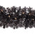 Pre-Lit Tinsel Artificial Christmas Garland - 9' x 6" - Black - Clear Lights - IMAGE 6