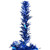 Pre-Lit Artificial Tinsel Christmas Tree - 7' - Blue - Clear Lights - IMAGE 4