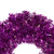 Pre-Lit Tinsel Artificial Christmas Wreath - 24" - Purple - Clear Lights - IMAGE 5