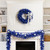 Pre-Lit Artificial Tinsel Christmas Wreath - 24" - Blue - Clear Lights - IMAGE 3