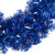 Pre-Lit Artificial Tinsel Christmas Wreath - 24" - Blue - Clear Lights - IMAGE 4