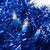 Pre-Lit Artificial Tinsel Christmas Wreath - 24" - Blue - Clear Lights - IMAGE 6