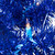 Pre-Lit Artificial Tinsel Christmas Tree - 9' - Blue - Clear Lights - IMAGE 5