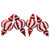 Shatterproof Commercial Size Finial Christmas Ornaments - 10" - Red and White - Set of 4 - IMAGE 6