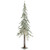 6' Pre-Lit Alpine Flocked Artificial Christmas Tree - Clear LED Lights