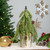 Icy Pine Mini Christmas Tree with Pine Cones in Faux Birch Wood Pot - 12" - Unlit - IMAGE 1
