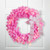Pre-Lit Artificial Pine Christmas Wreath - 24" - Pink- Clear Lights - IMAGE 1