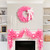 Pre-Lit Artificial Pine Christmas Wreath - 24" - Pink- Clear Lights - IMAGE 3