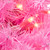 Pre-Lit Artificial Pine Christmas Wreath - 24" - Pink- Clear Lights - IMAGE 6