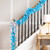 Pre-Lit Artificial Pine Christmas Garland - 9' - Sky Blue - Clear Lights - IMAGE 1