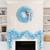 Pre-Lit Artificial Pine Christmas Garland - 9' - Sky Blue - Clear Lights - IMAGE 3