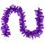 Pre-Lit Artificial Pine Christmas Garland - 9' - Purple - Clear Lights - IMAGE 2