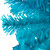 Pre-Lit Medium Artificial Pine Christmas Tree - 7' - Turquoise - Clear Lights