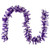Pre-Lit Artificial Flocked Pine Christmas Garland - 9' - Purple - Clear Lights - IMAGE 2