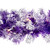 Pre-Lit Artificial Flocked Pine Christmas Garland - 9' - Purple - Clear Lights - IMAGE 6