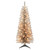 4.5' Pre-lit Rose Gold Tinsel Slim Artificial Christmas Tree, Clear Lights - IMAGE 1