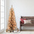 4.5' Pre-lit Rose Gold Tinsel Slim Artificial Christmas Tree, Clear Lights - IMAGE 2