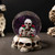 LED Lighted Skulls and Roses Halloween Snow Globe with Sound - 6" - IMAGE 1