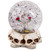 LED Lighted Skulls and Roses Halloween Snow Globe with Sound - 6"