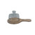 Glass Cake Cover with Wooden Serving Board - 11" - Brown and Clear - IMAGE 1