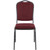 Crown Back Stackable Banquet Chairs - Red - Set of 2 - IMAGE 1