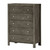 5-Drawer Wood Bedroom Chest - 48" - Gray - IMAGE 2
