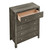 5-Drawer Wood Bedroom Chest - 48" - Gray - IMAGE 6