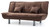 Tufted Microfiber Straight Armless Sofa with Throw Pillows - 74" - Brown - IMAGE 3