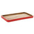 Rectangular Wooden Trimmed Christmas Serving Tray - 16" - Brown and Red - Set of 2 - IMAGE 2