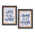 Christmas Carol Sentiment Rectangular Framed Wall Signs - 16" - Set of 2 - IMAGE 1