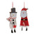 Snowman and Santa Christmas Ornaments - 6.5" - 12ct - IMAGE 1
