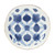 Coastal Tie Dye Ceramic Serving Plate - 7" - Blue and White - Set of 4 - IMAGE 5