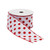 Polka Dot Wired Christmas Craft Ribbon - 2.5" x 10 Yards - White and Red - Set of 2 - IMAGE 1