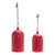 Bell Christmas Ornaments - 10.5" - Red - 2ct - IMAGE 1