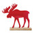 Moose Christmas Tabletop Decorations - 9.5" - Set of 2 - IMAGE 1