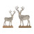 Deer Christmas Tabletop Decorations - 10.5" - Set of 2 - IMAGE 1