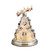 Musical LED Santa Party Christmas Decoration - 13" - Set of 2 - IMAGE 1