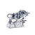 LED Lighted Crystal Cut Bull Decoration - 14.25" - Set of 2 - IMAGE 1