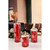 3pc Snowflake LED Flameless Candle Lights - 9.5" - Red - Set of 2 - IMAGE 2